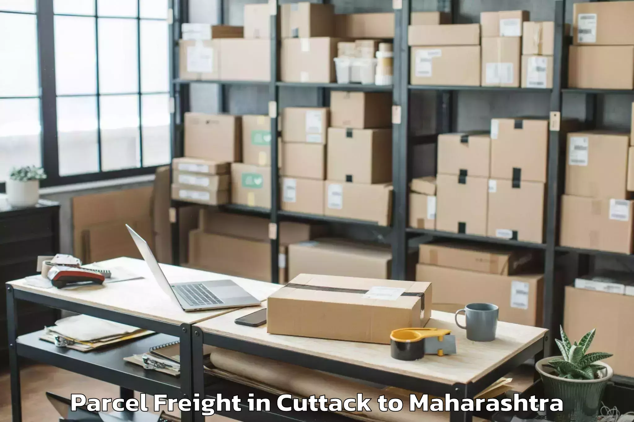 Top Cuttack to Bavda Parcel Freight Available